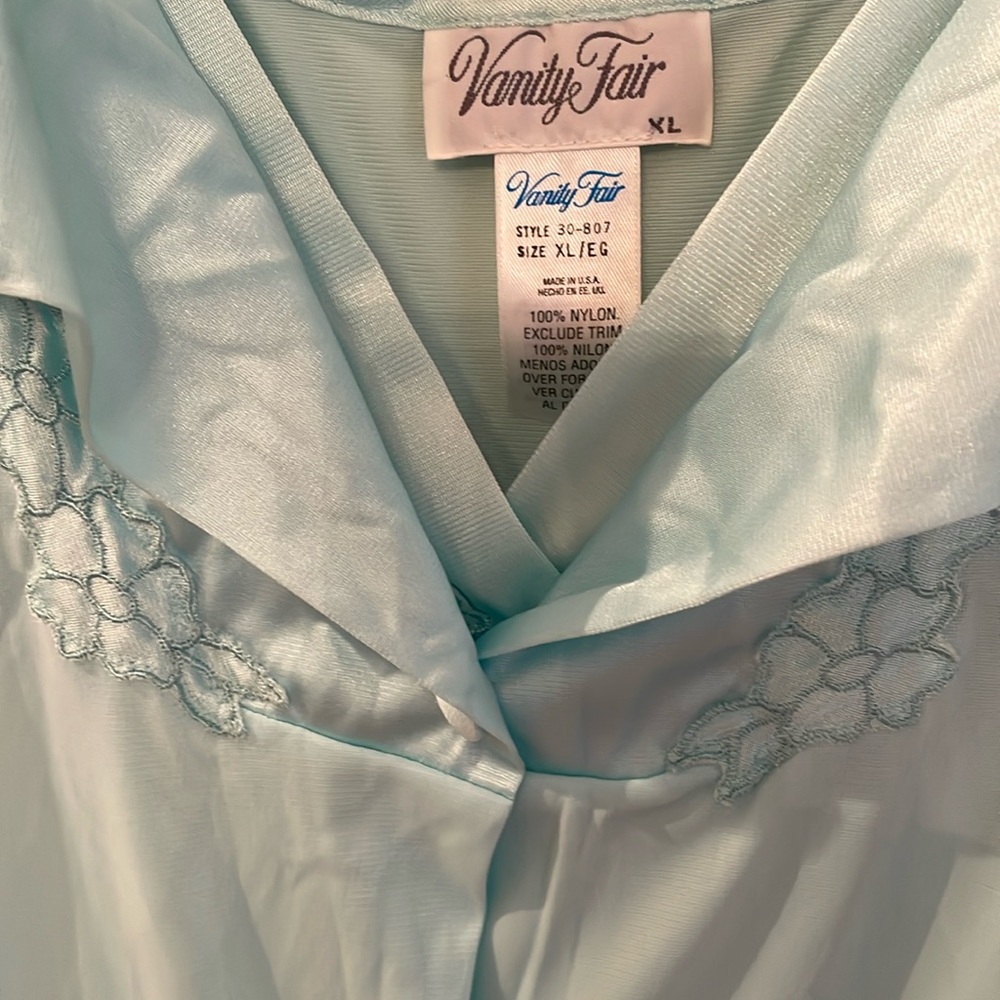 Vanity Fair Women's Light Blue Nightgown